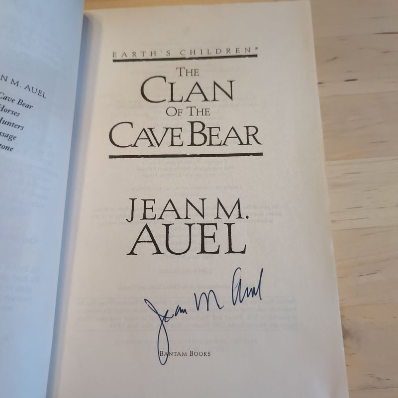 The Clan of the Cave Bear -SIGNED BY AUTHOR