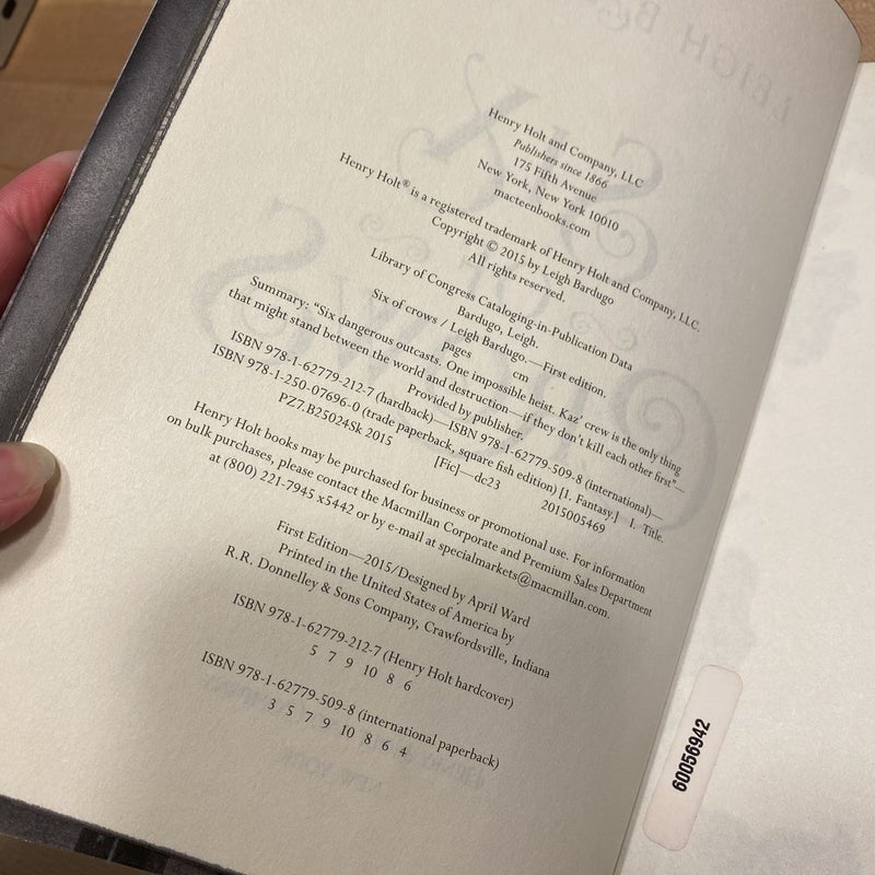 Six of Crows (first edition sprayed edges)