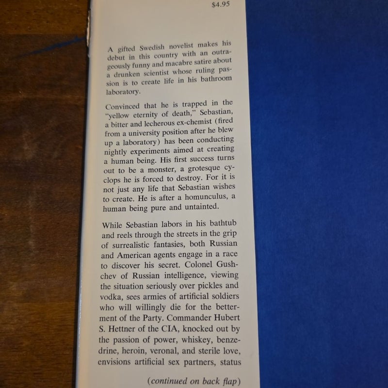 VINTAGE 1969 Homunculus, A Magic Tale by Sven Deblanc (First American Edition)