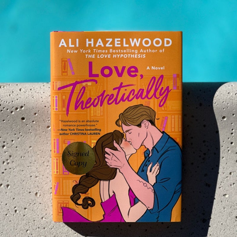 SIGNED by hand LOVE THEORETICALLY by Ali Hazelwood , Hardcover