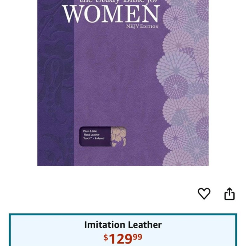 The Study Bible for Women, NKJV Personal Size Edition Plum/Lilac LeatherTouch Indexed