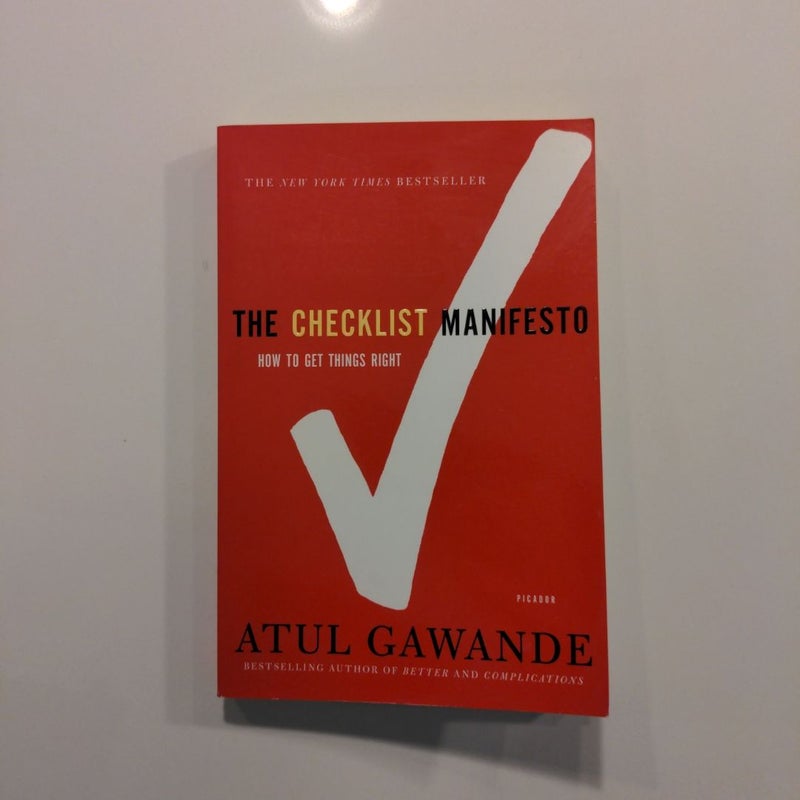 The Checklist Manifesto