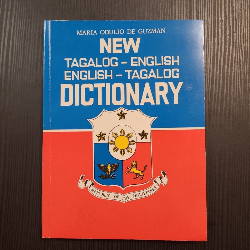 Tagalog-English English-Tagalog Dictionary