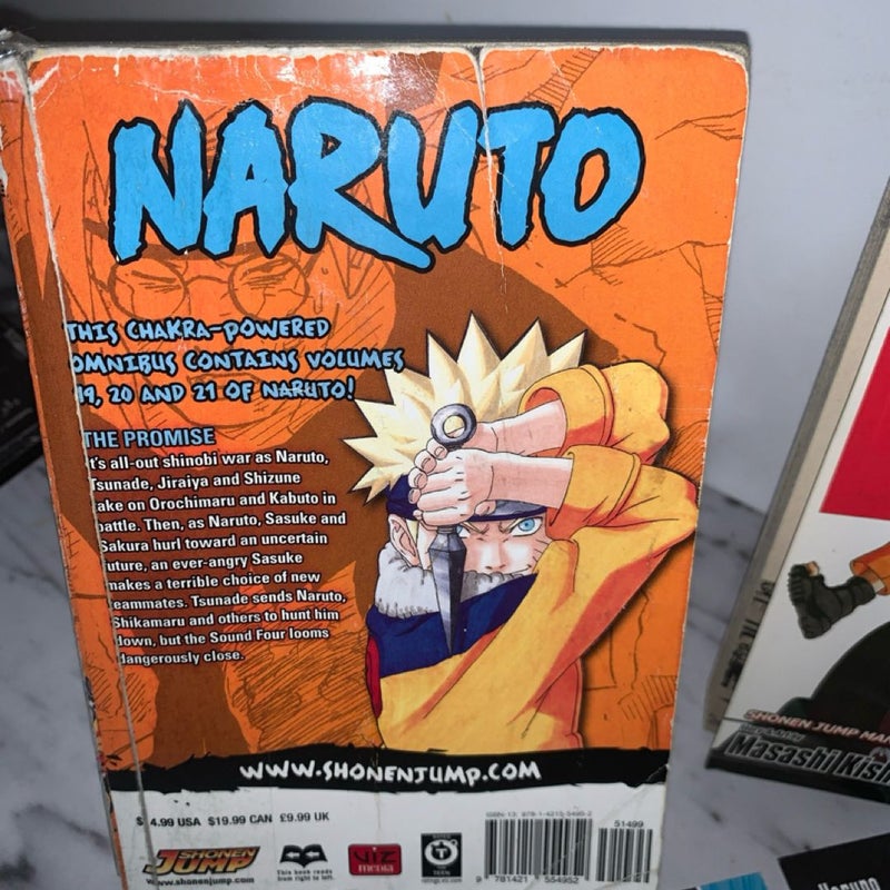 Naruto (3-in-1 Edition),Vol. 7: Includes vols. 19, 20 & 21,Volume 33 And 4 Cards