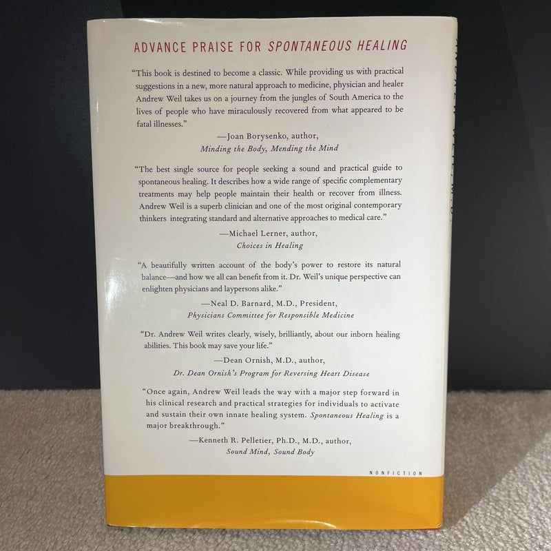 Spontaneous Healing [First Edition]
