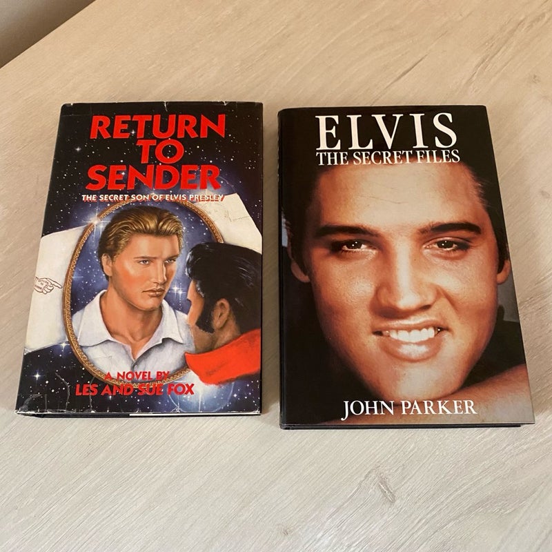 Lot of Two Elvis Presley Hardback Books - The Secret Files & Return to Sender