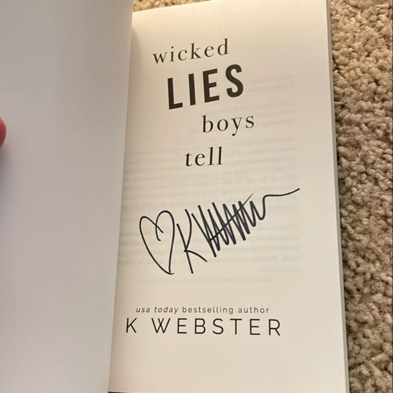 Wicked Lies Boys Tell (Cover to Cover exclusive signed by the author)