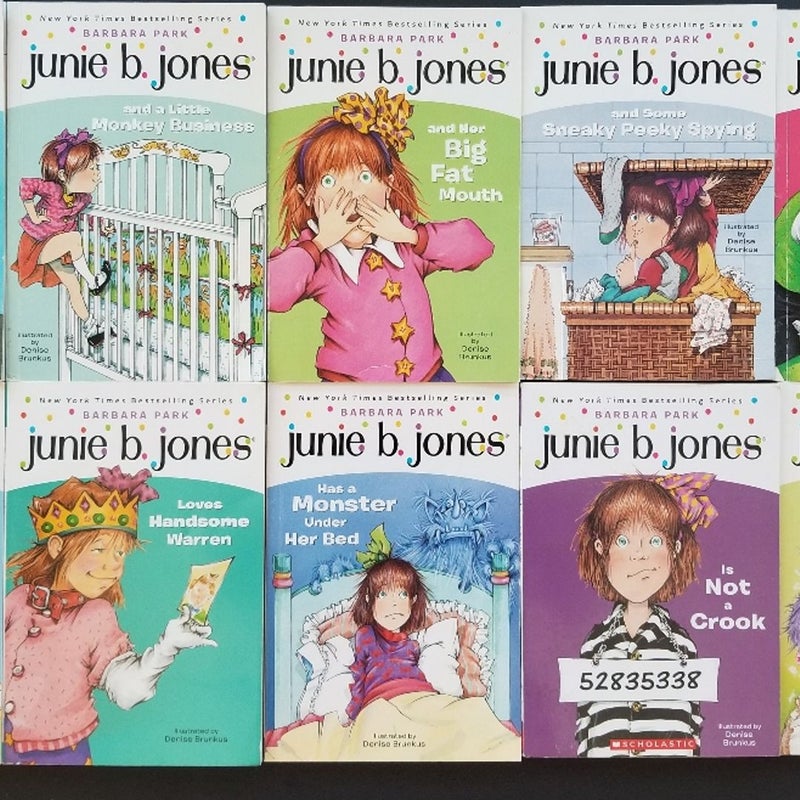 ALMOST COMPLETE SET 20 SCHOLASTIC JUNIE B. JONES BOOKS BARBARA PARK + PUZZLES