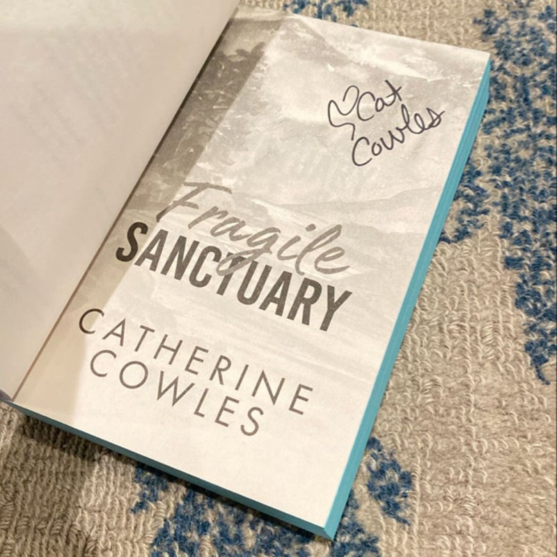 Signed - Catherine Cowles Fragile Sanctuary with print overlay