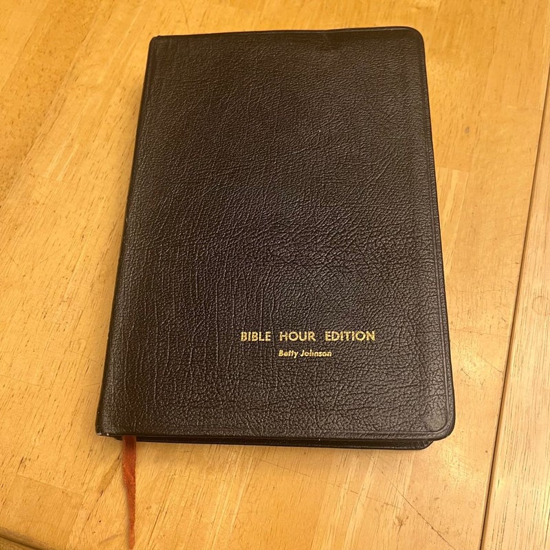 Holy Bible King James Version 1976 Bible Hour Edition Leather Soft Cover