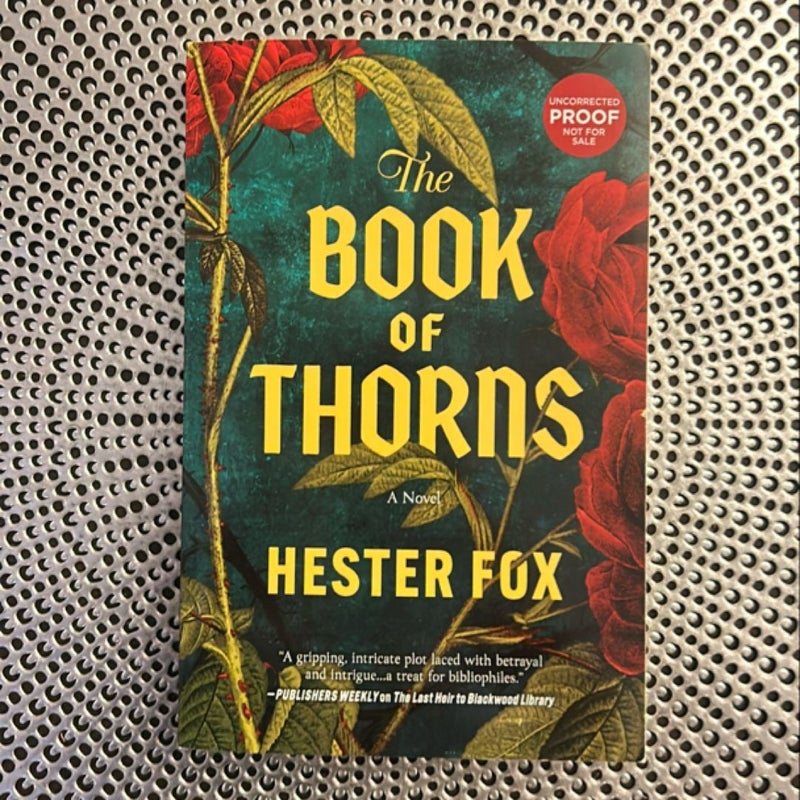 The Book of Thorns (Advanced Readers Copy)