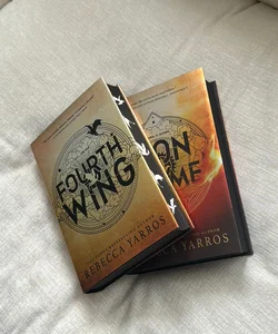 First Editions of Fourth Wing & Iron Flame 