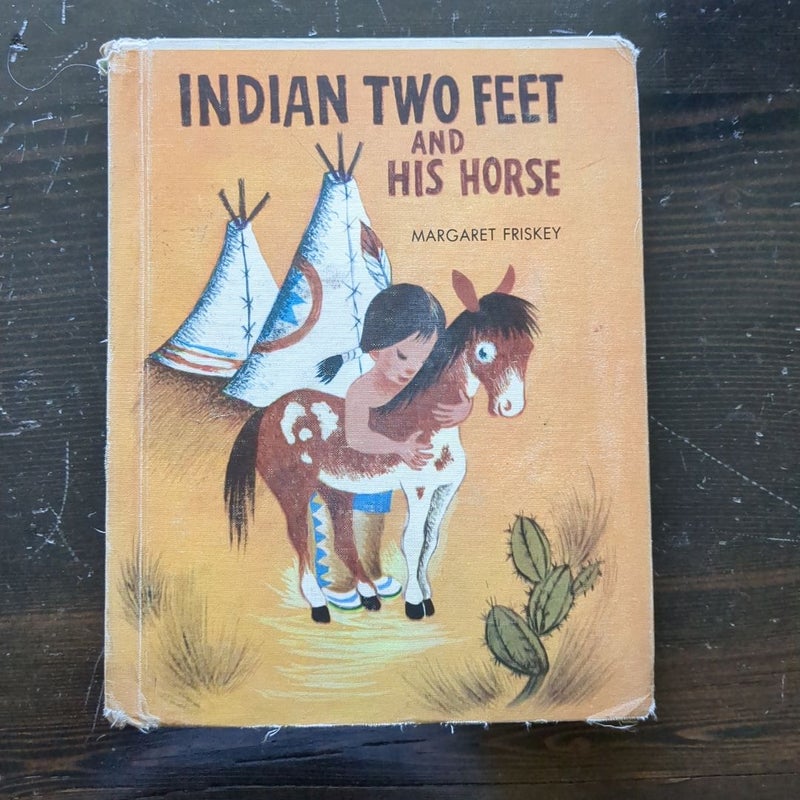 Indian Two Feet and His Horse