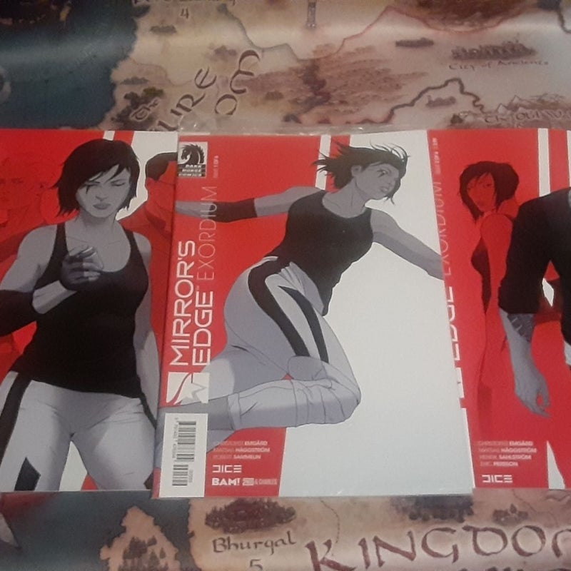 Mirror's Edge Exordium 1 ,2,6 Dark Horse Comics lot