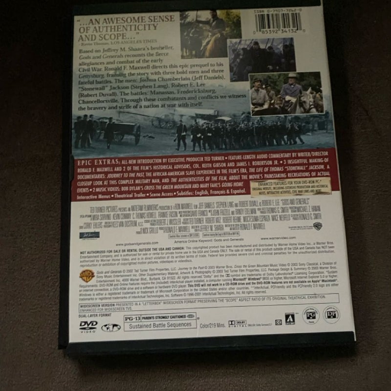 Gods And Generals DVD