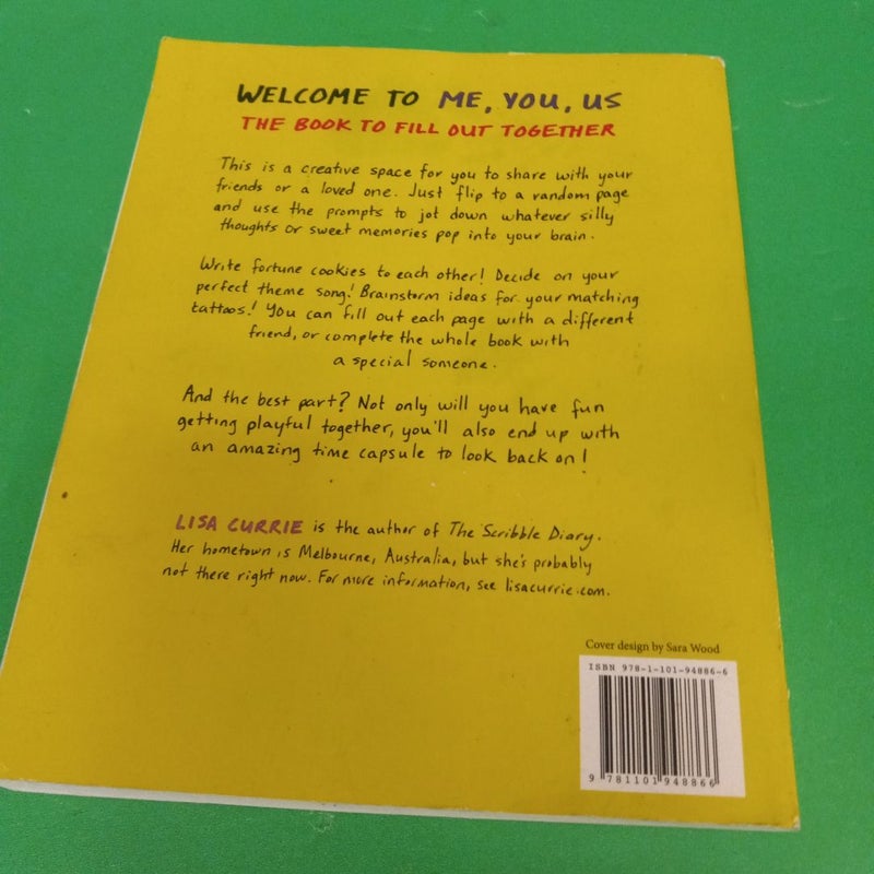 Me,You,Us a book to fill out together 