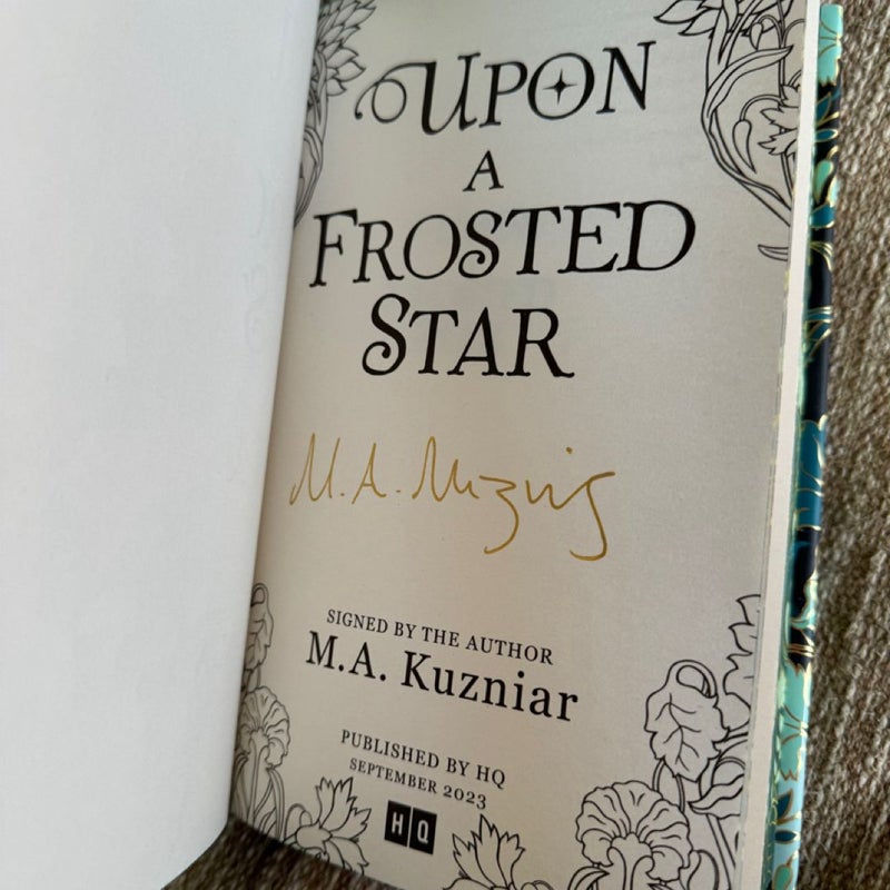 Upon a Frosted Star Waterstones signed 