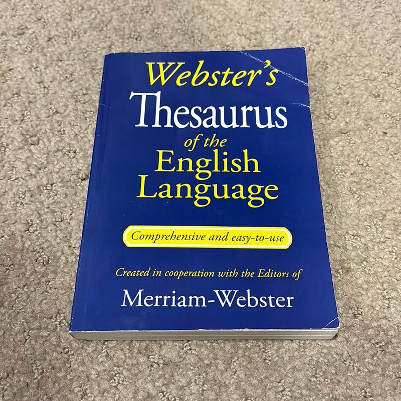 Webster’s Thesaurus of the English Language