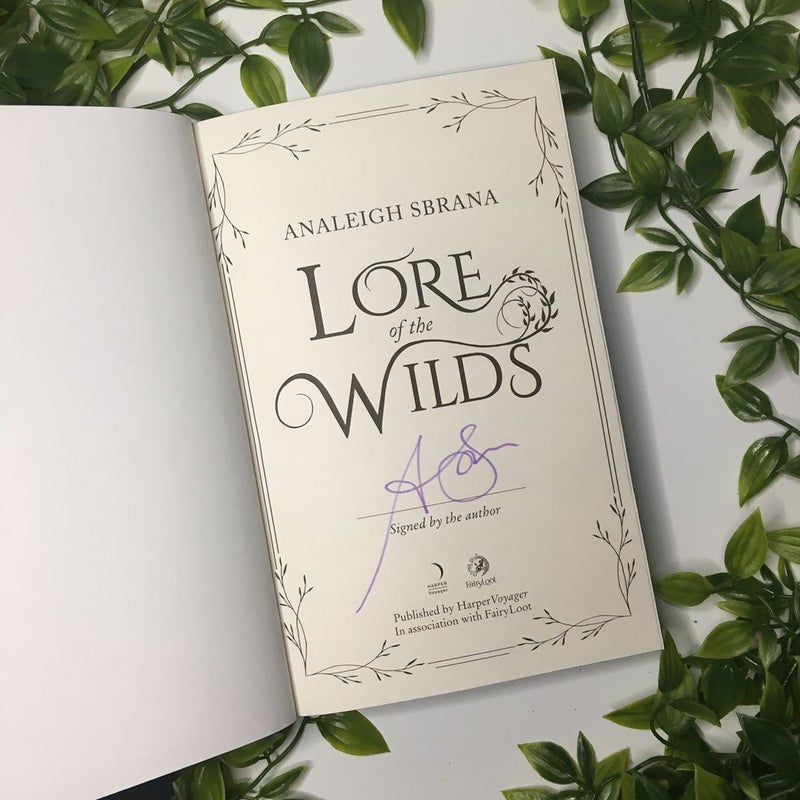 Lore of the Wilds Signed by Author FairyLoot Romantasy Exclusive