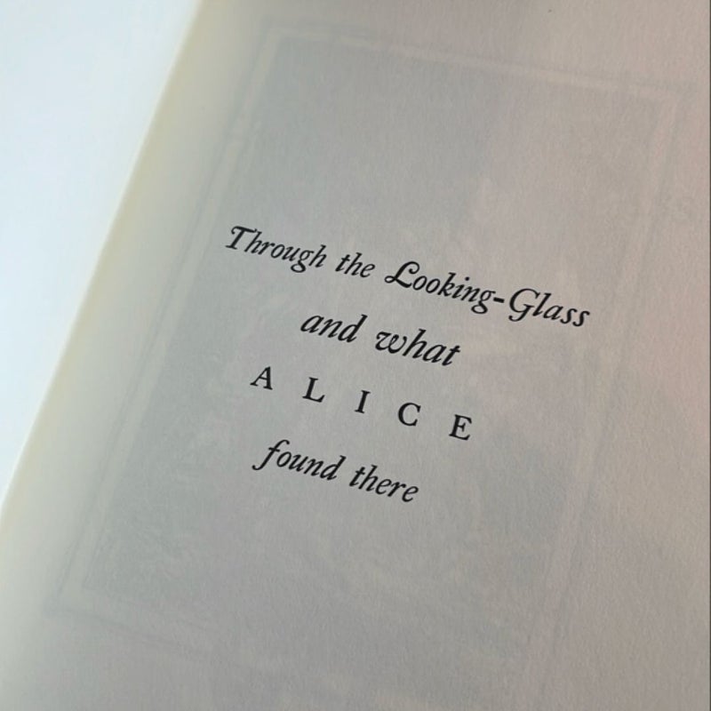 Through The Looking Glass Heritage Press 1969 w/ Slipcover