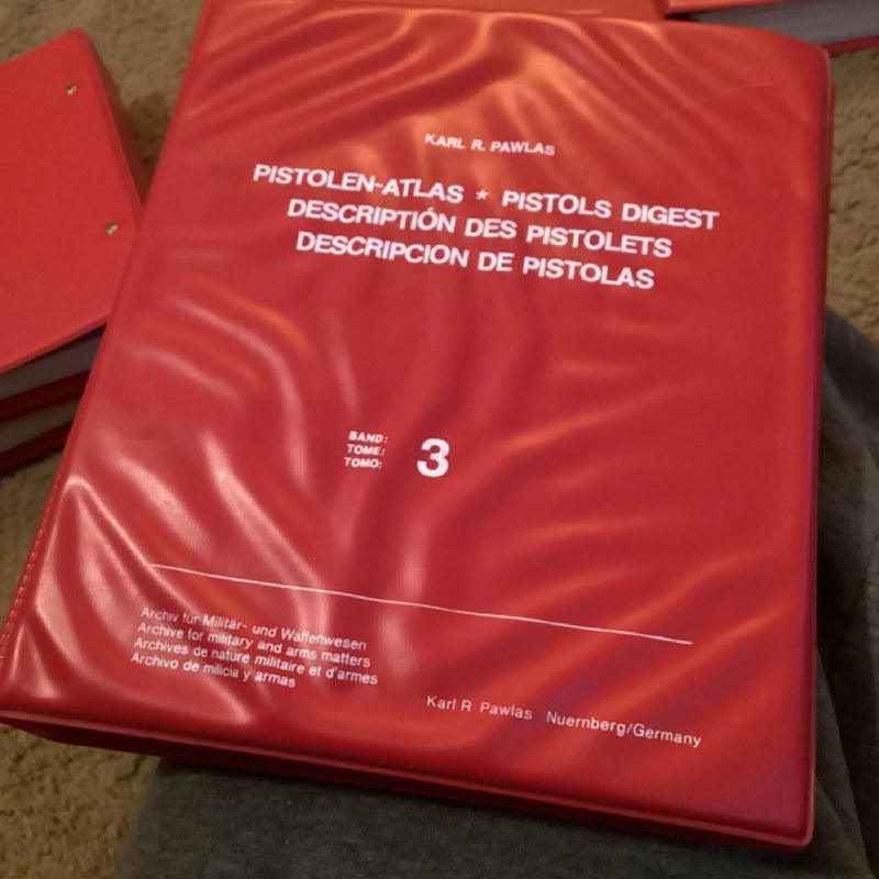 Pistols digest volume 1,2,3,5,6&7 1970s by Karl r. Pawlas
