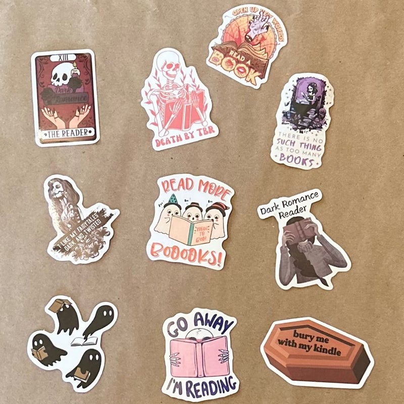 Spooky Bookish Stickers 