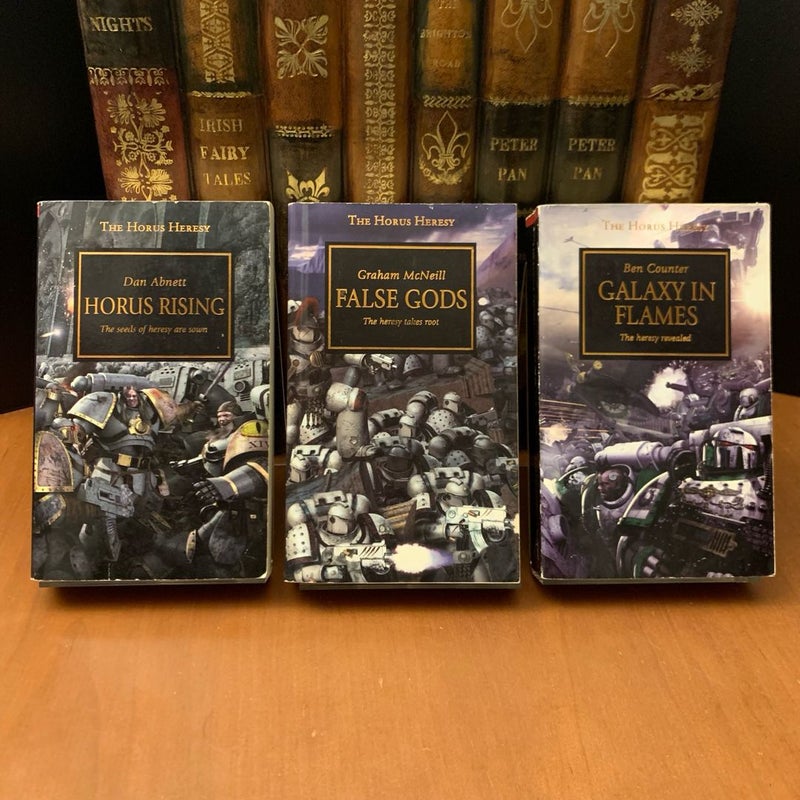 Warhammer 40k Horus Heresy 1-3: Horus Rising, False Gods, Galaxy in Flames