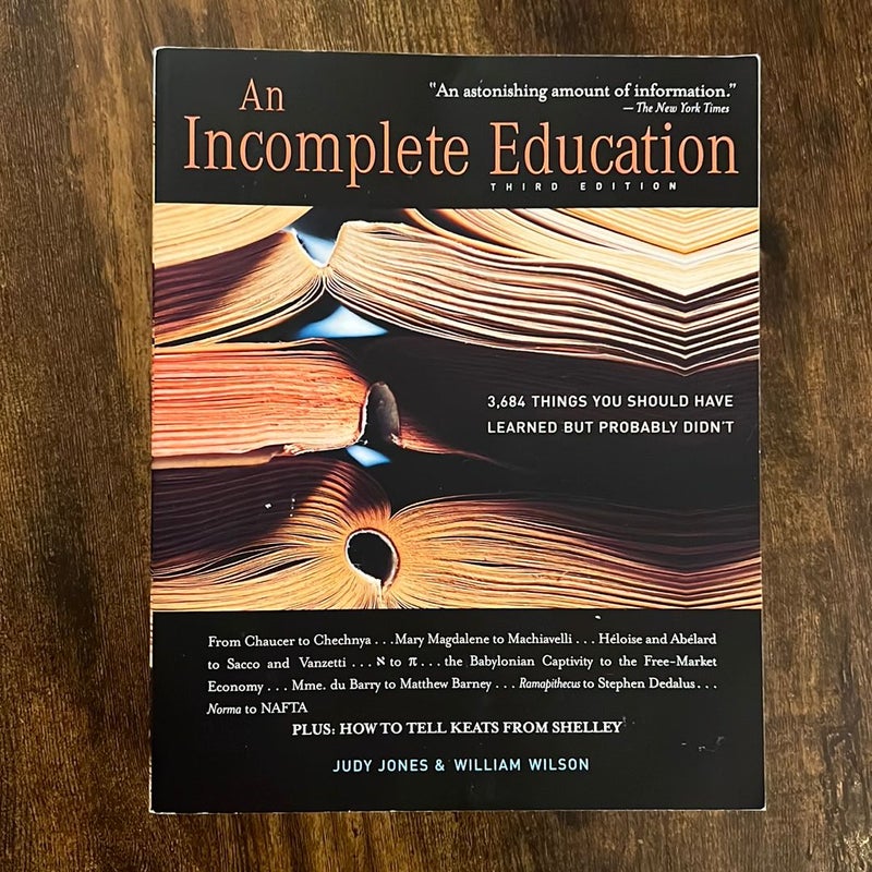 An Incomplete Education