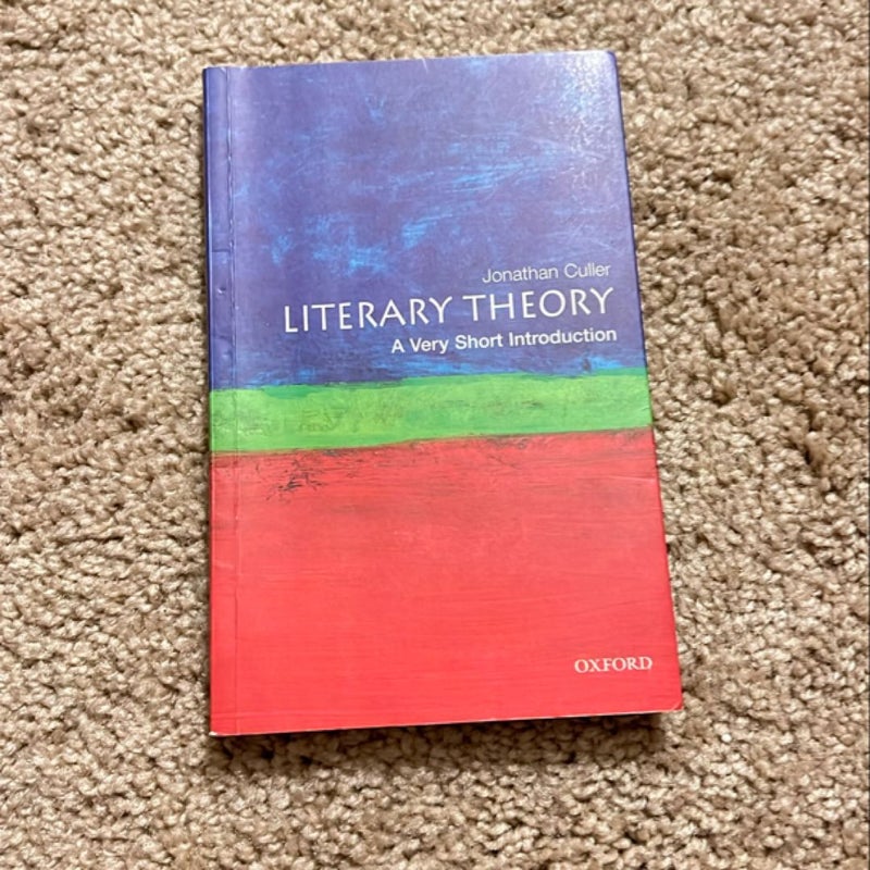 Literary Theory: a Very Short Introduction