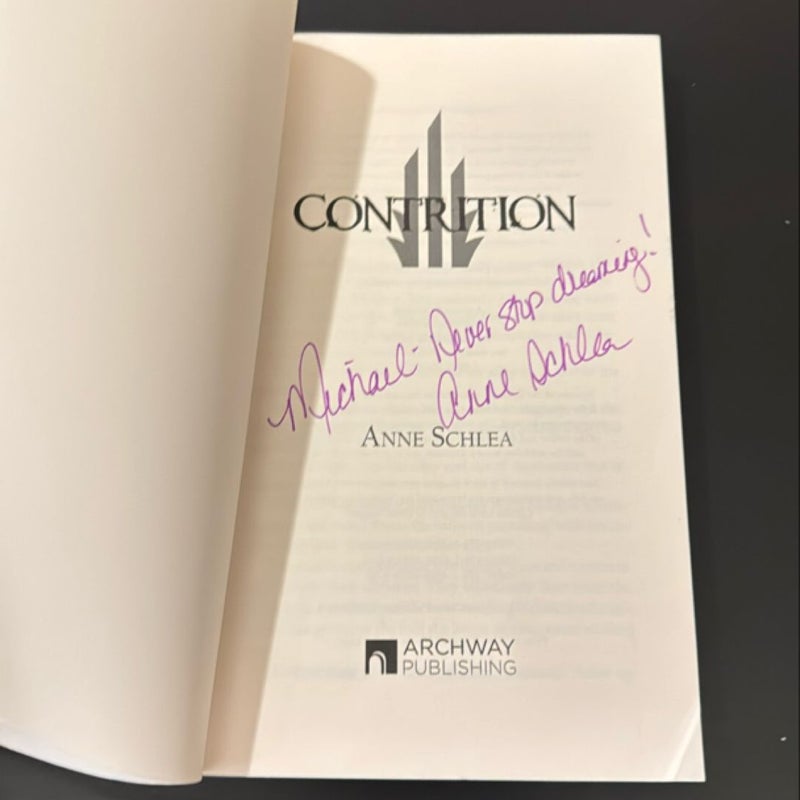 Retribution and Contrition - signed and personalized 