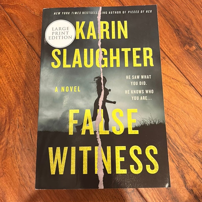 False Witness (Large Print)