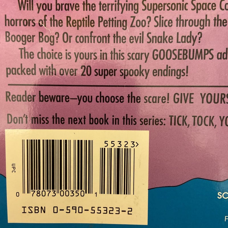 Goosebumps Reader Beware: Escape from the Carnival of Horrors (***SIGNED BY R.L. STINE, First Edition First Printing)