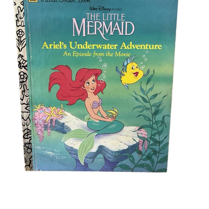 The Little Mermaid “Ariel’s Underwater Adventure” a Little Golden Book
