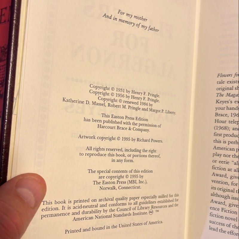 Flowers for Algernon (1995 Easton Press Collector’s Edition)