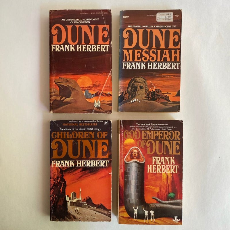 Dune; Dune Messiah; Children of Dune; God Emperor of Dune