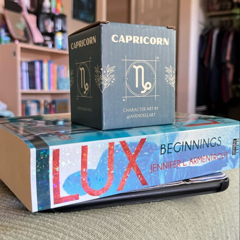 Lux - Beginnings & Daemon Candle(from The Bookish Box)