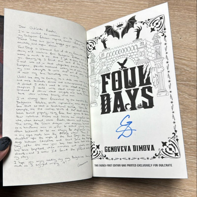 Foul Days (Exclusive special edition owlcrate - signed)