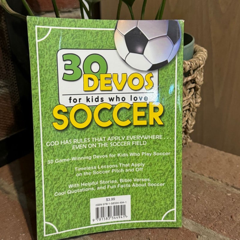 30 Devos for Kids Who Love Soccer