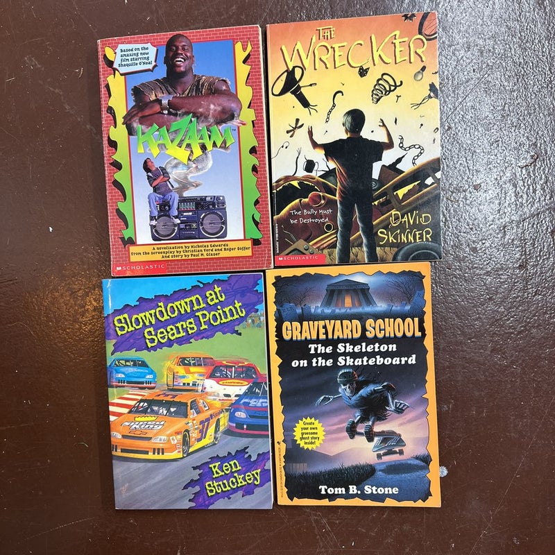 4 children’s paperback books 