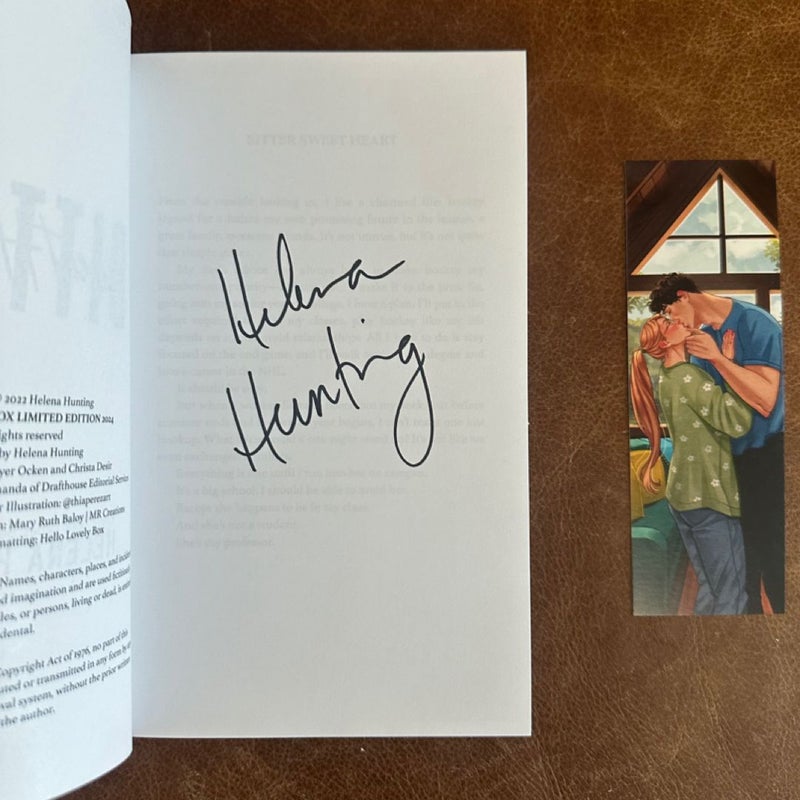 bitter sweet heart helena hunting hello lovely box signed special edition