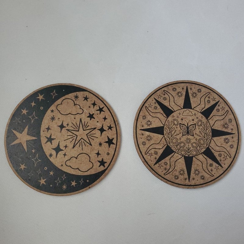 The Sun & the Void coasters 