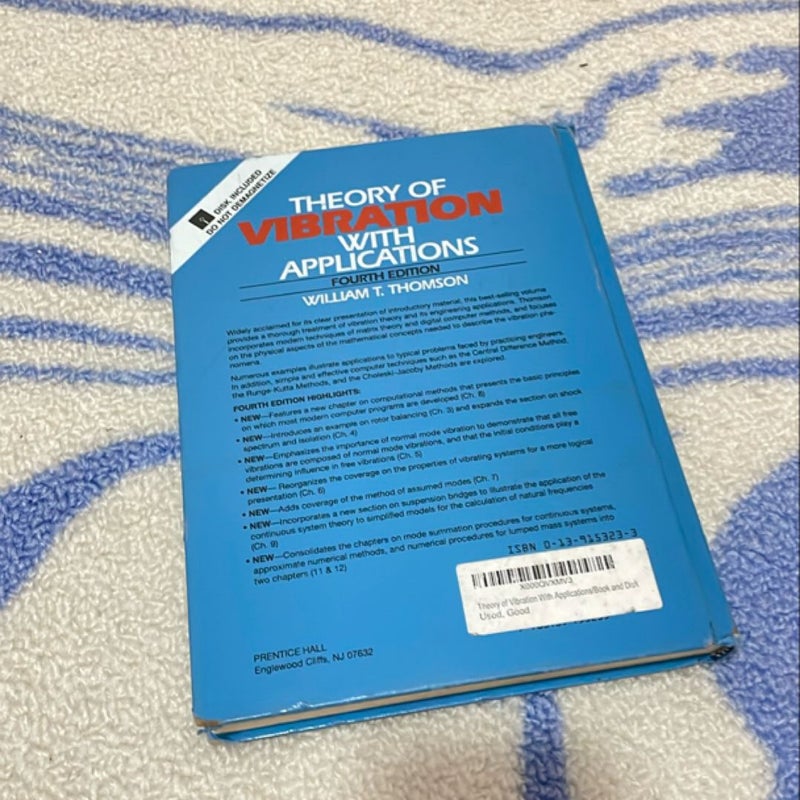 Theory of Vibration with Applications by William T. Thomson, Hardcover ...