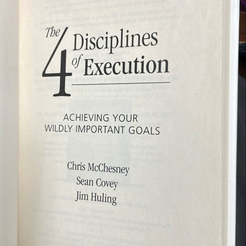 The 4 Disciplines of Execution