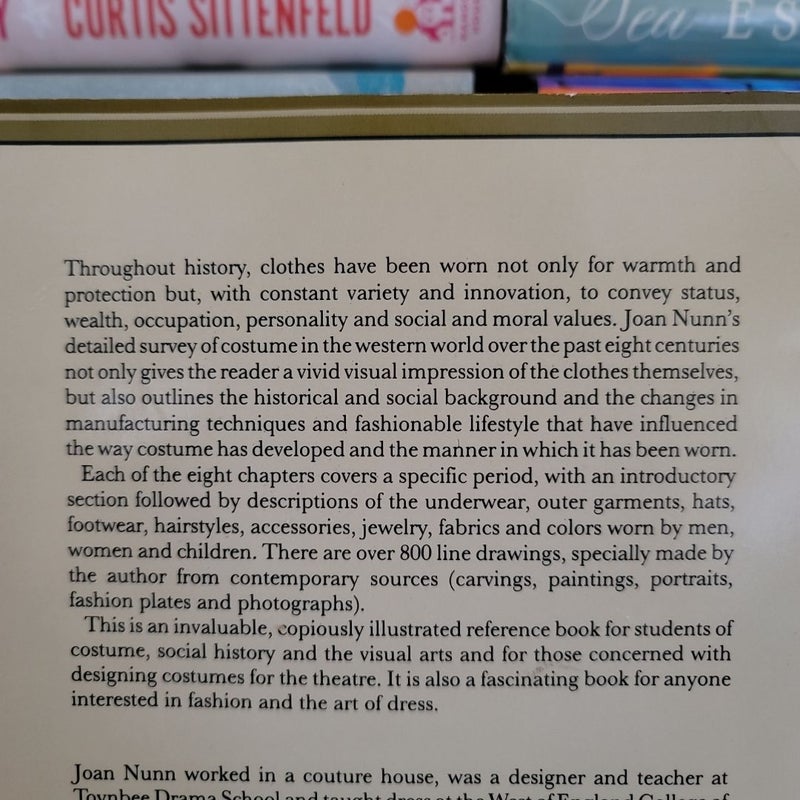VINTAGE 1990 Fashion In Costume 1200-1980 by Joan Nunn