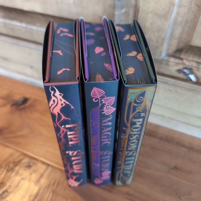 Poison Study books 1-3 Bookish Box Signed special edition 