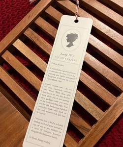 Lady W’s Society Papers Bookmark - SIGNED!