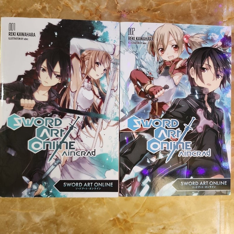 Sword Art Online 1: Aincrad (light Novel) Vol 1, 2, 3, 4, & 5