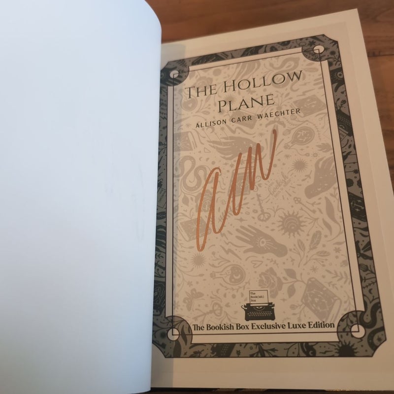 The Hollow Plane - Bookish Box Signed Edition 