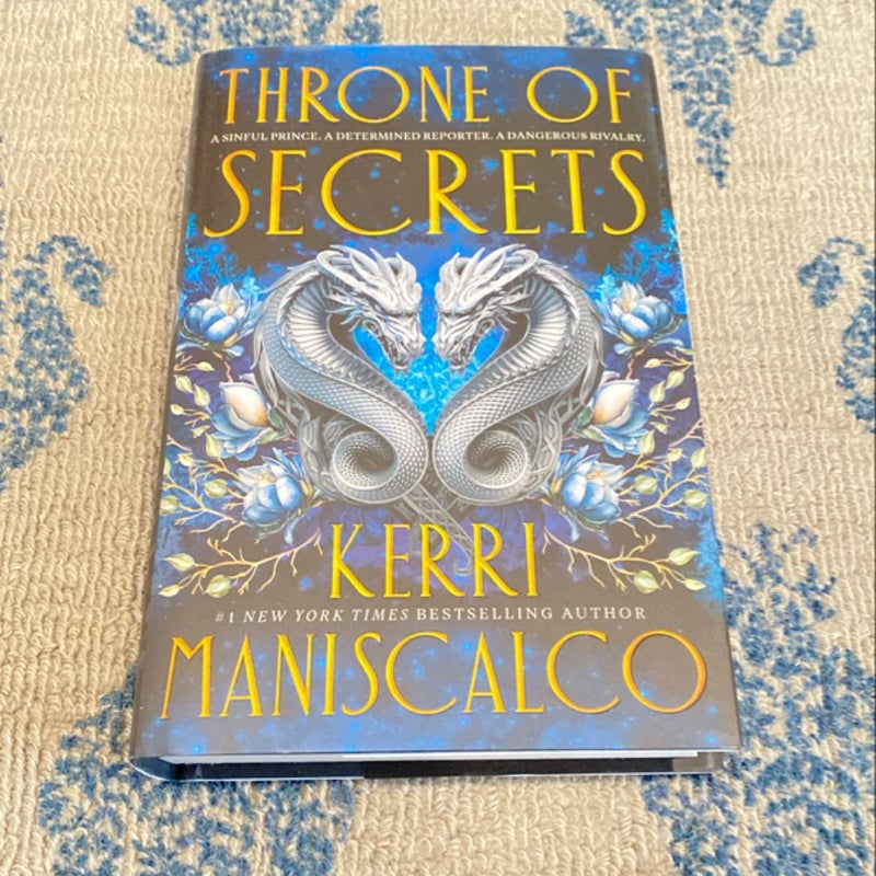 UK 1st Edition Throne of Secrets by Kerri Maniscalco