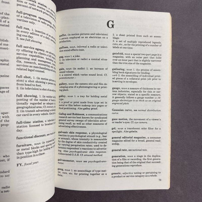 Dictionary of Advertising Terms